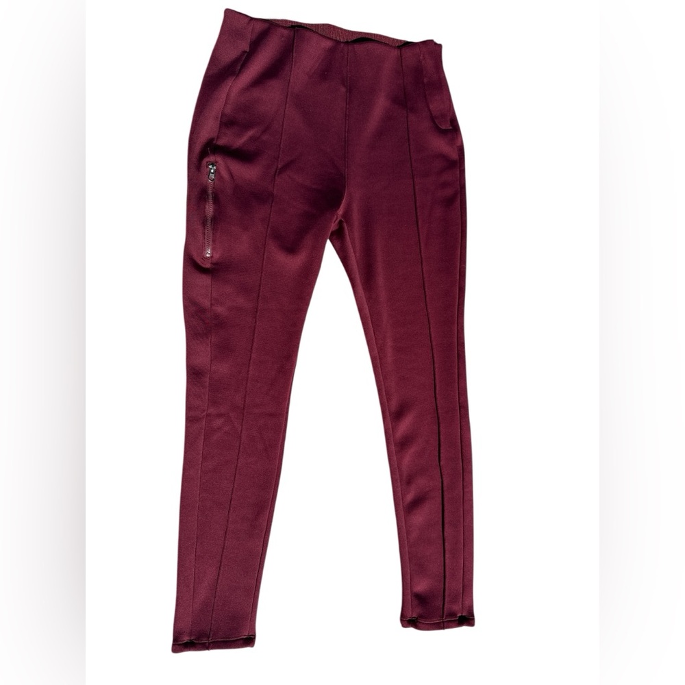Swiss Tech Woman’s  Burgundy Fleece‎ Lined Leggings size XL